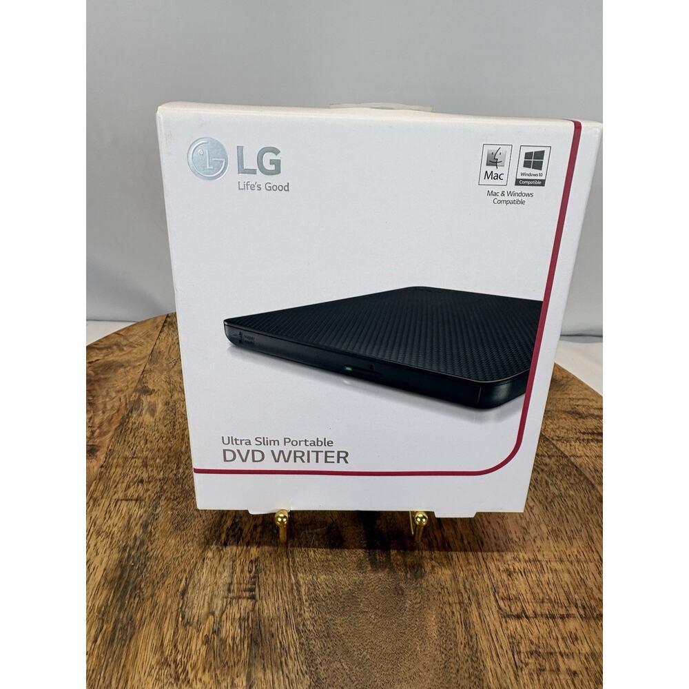 LG Ultra Slim Portable DVD Writer SP80NB60 For Windows & Mac Brand New Sealed